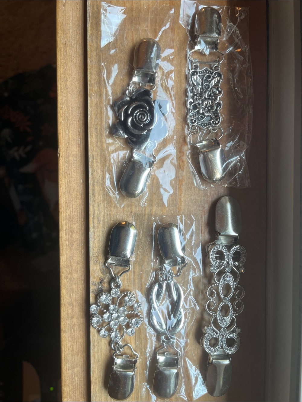 Silver Sweater Clips or Cinch Clips- Pack of 5